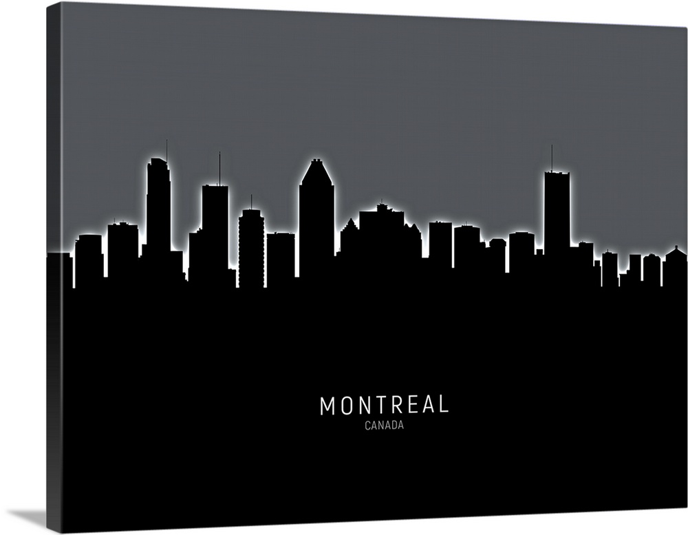 Skyline of Montreal, Canada.