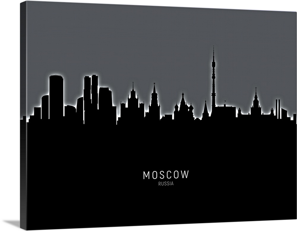 Skyline of Moscow, Russia.