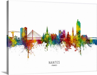 Nantes France Skyline