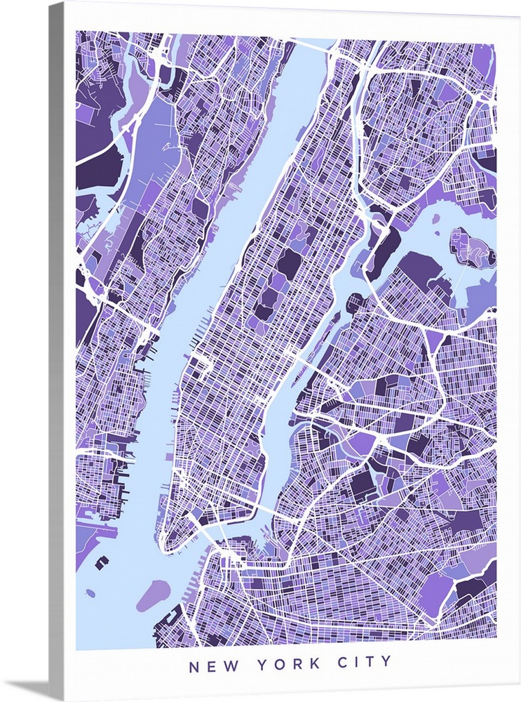A street map of New York City.
