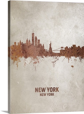 New York Rust Skyline