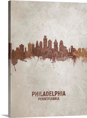 Philadelphia Pennsylvania Rust Skyline