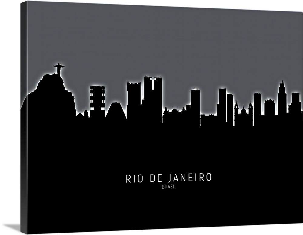 Skyline of Rio de Janeiro, Brazil.