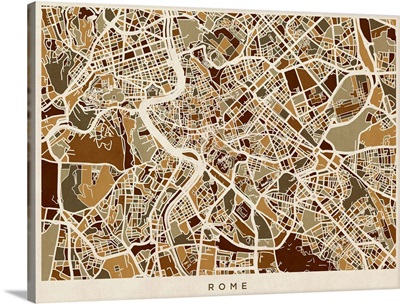 Rome Italy Street Map