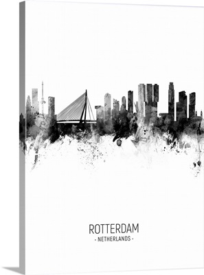 Rotterdam The Netherlands Skyline