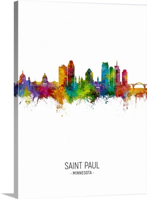 Saint Paul Minnesota Skyline