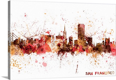 San Francisco California City Skyline
