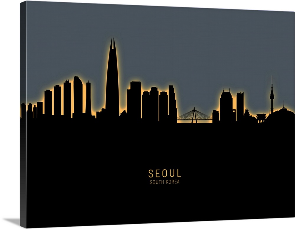 Skyline of Seoul, South Korea.