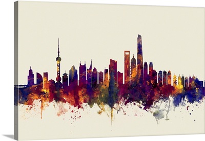 Shanghai China Skyline