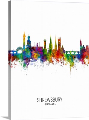 Shrewsbury England Skyline