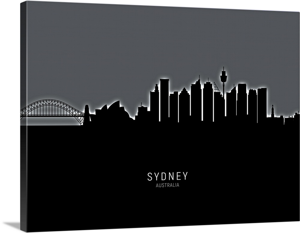 Skyline of Sydney, Australia.