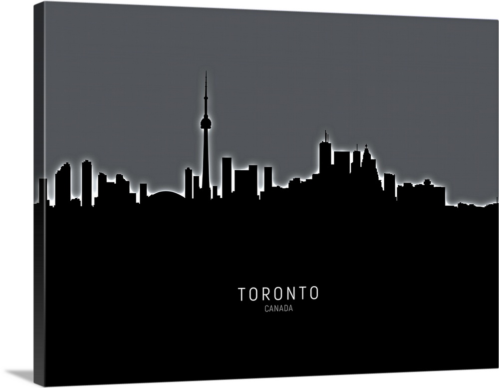 Skyline of Toronto, Canada.