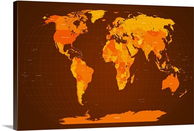 World Map Fall Colours