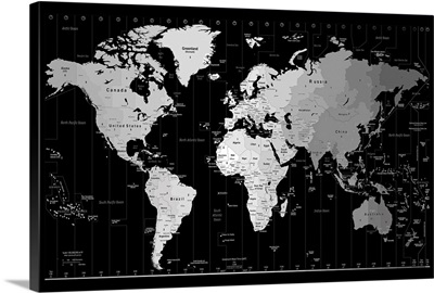World Timezone map