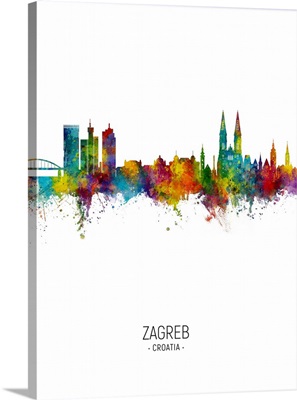 Zagreb Croatia Skyline