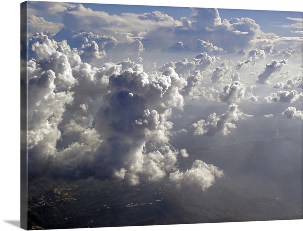 Flying over Venezuelan Andes approching Caracas.