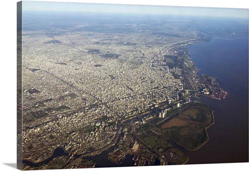 Aerial of Buenos Aires, Buenos Aires, Argentina.