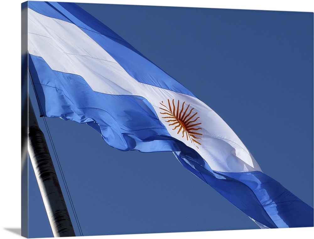 the Argentine flag