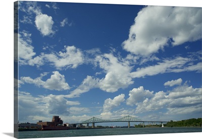 Crossing the St. Lawrence river, Montreal, Quebec, Canada
