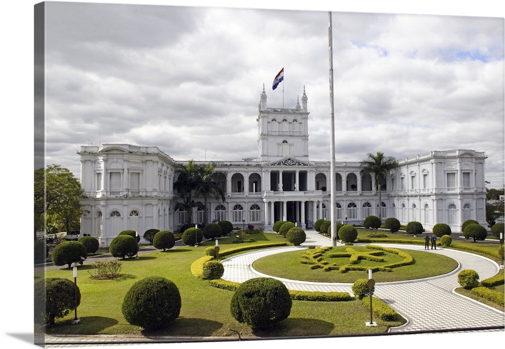 Palacio de los Lopez: House of Senate.  Asuncion is the capital of Paraguay.