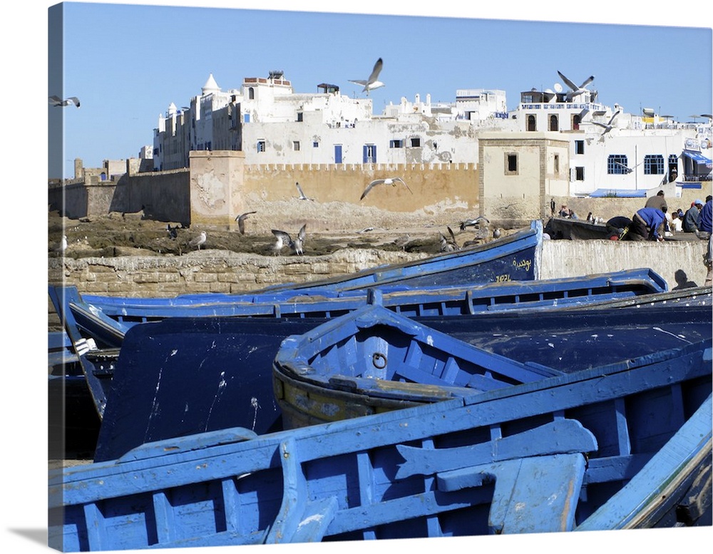 Essaouira, formerly called Mogador, is an example of a late 18th century fortified port town, as transferred to the Altant...