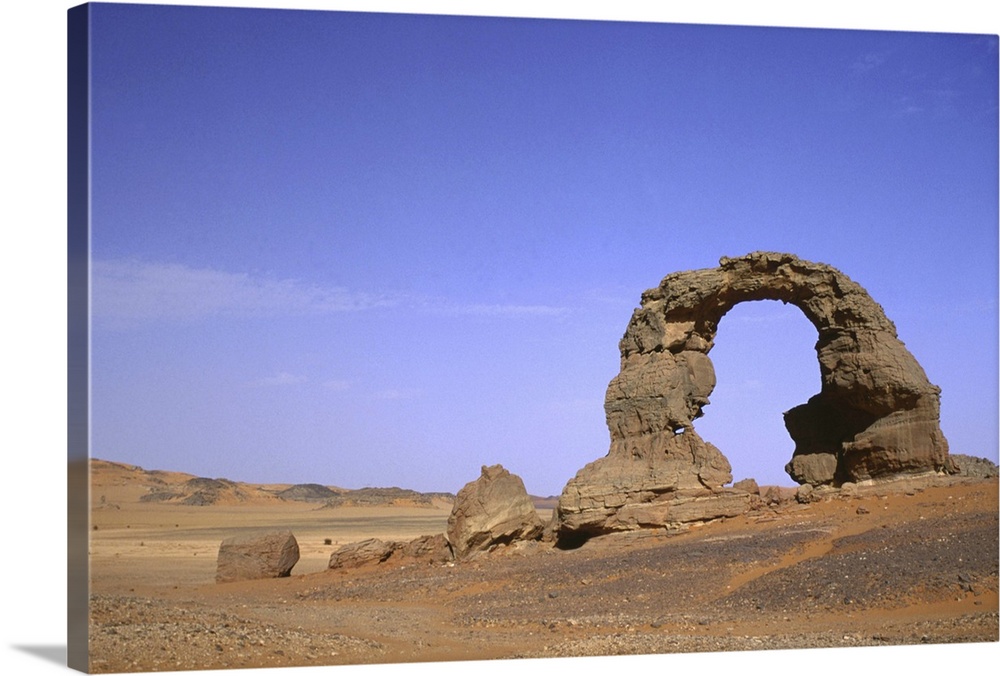 Algeria, Ahaggar mountains, stone arch