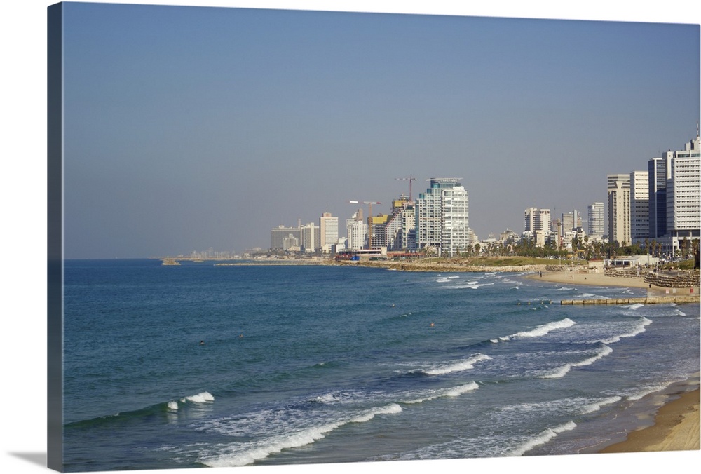Tel Aviv coastline, Tel Aviv, Israel.