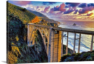 Big Sur Sunset Bixby Bridge image thumbnail