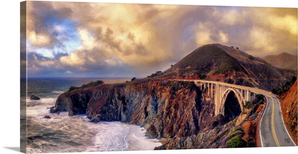 Built in 1932, the Bixby Creek Bridge adds a sense of enduring stability to the wild and untamed beauty of the Big Sur coa...
