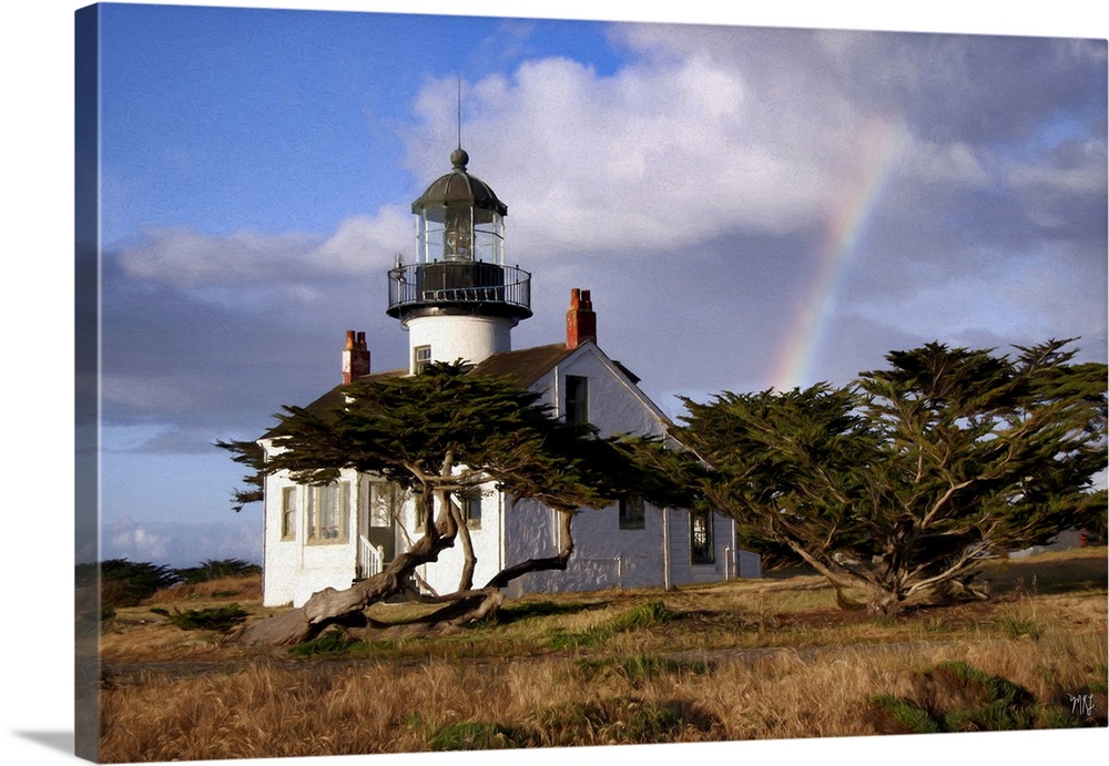 The Point Pinos Lighthouse in Pacific Grove, California was first lit in 1855, guiding ships along the rugged California c...