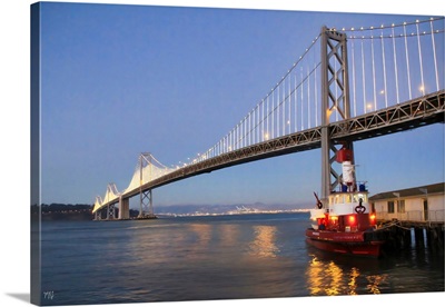 San Francisco Fireboat Bay Bridge
