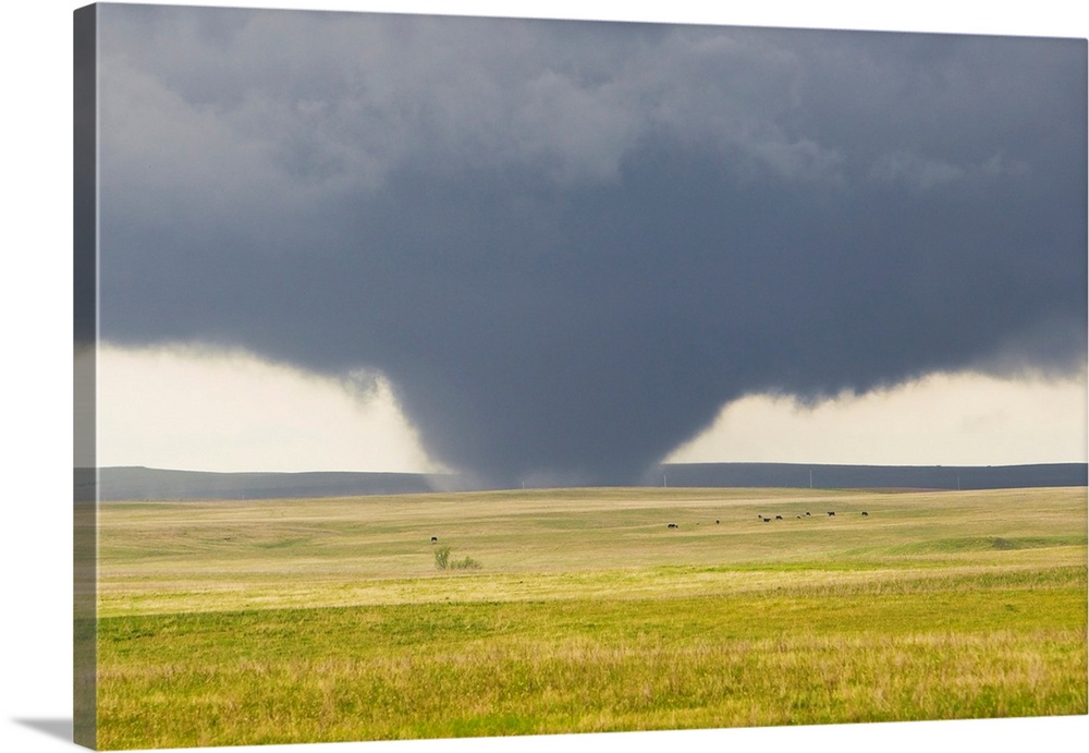 A powerful tornado rips through the South Dakota countryside.