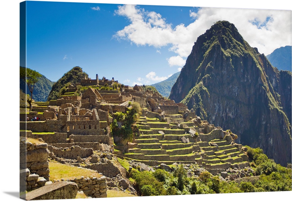 Pre-Columban Inca ruins at Machu Picchu.