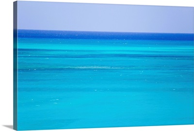 The turquoise waters of Grace Bay, and the Atlantic Ocean beyond