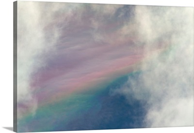 Clouds and Faint Rainbow Denali National Park