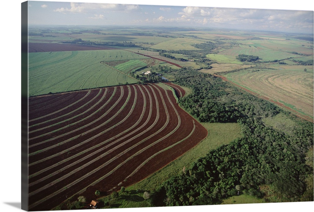 Farming region with forest remnants, southern Brazil