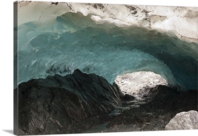 Ice cave in Mendenhall Glacier, Tongass National Forest, Juneau, Alaska