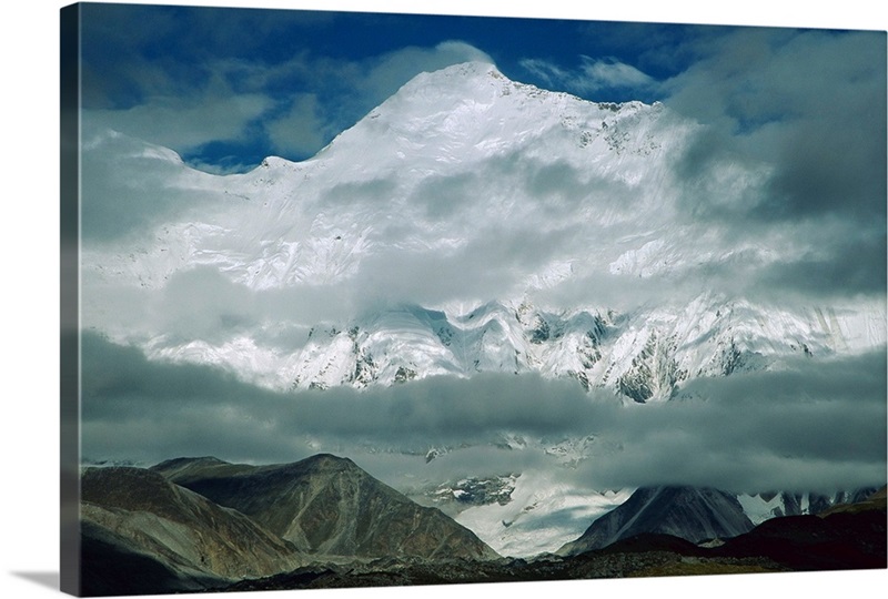 Morning mist clearing over Mount Everest after dawn, Tibet Wall Art ...