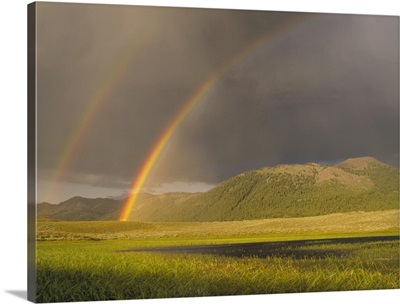 Rainbow over Boulder Mountains Idaho