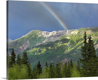 Rainbow over Brown Mountain, Colorado
