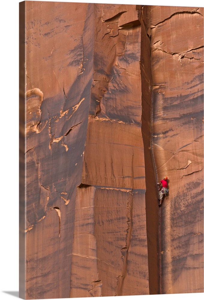Rock Climber Indian Creek Utah