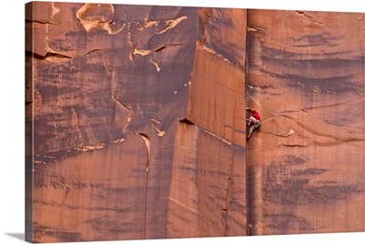 Rock Climber Indian Creek Utah