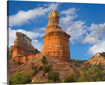 Rock formation called the Lighthouse, Palo Duro Canyon State Park, Texas
