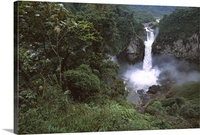 San Rafael or Coca Falls on the Quijos River, Amazon, Ecuador