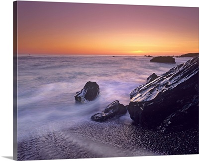 Sunset at San Simeon State Park Big Sur, California