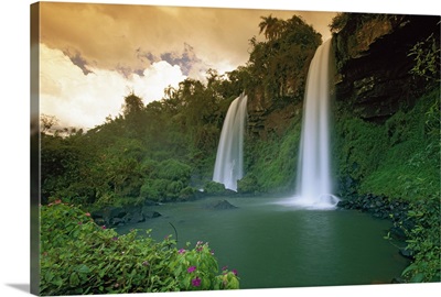 Two Sisters Waterfalls, Iguacu Falls National Park, Brazil