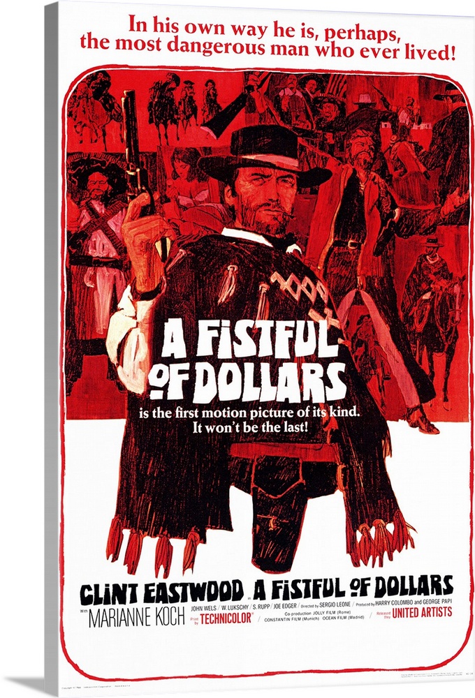 The epitome of the spaghetti western pits Eastwood as the man with no name against two families who are feuding over land....