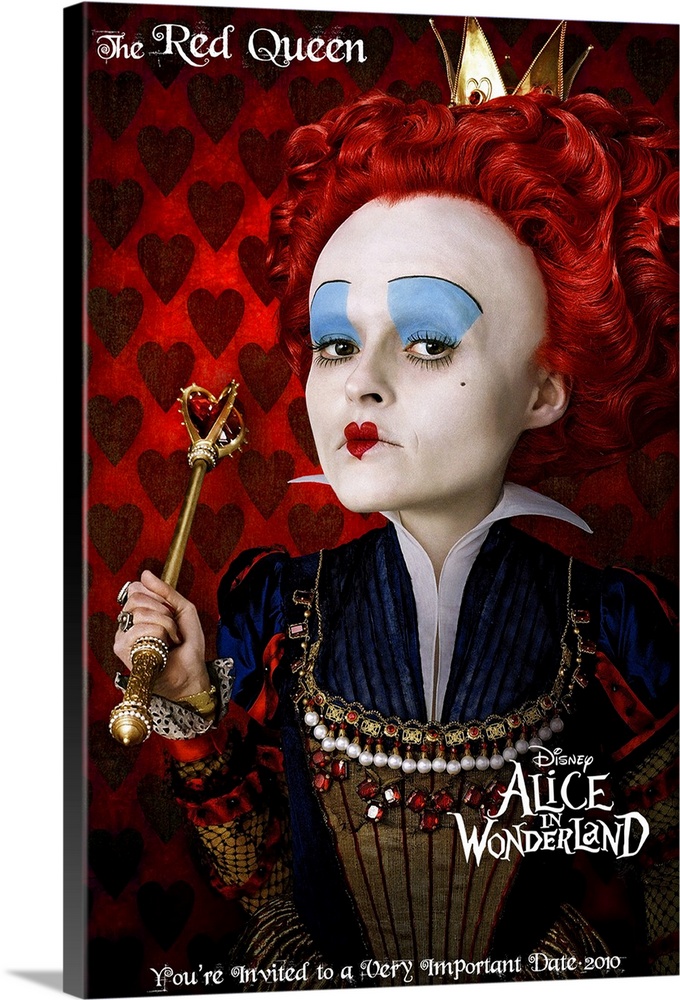 Alice in Wonderland (2010) Solid-Faced Canvas Print