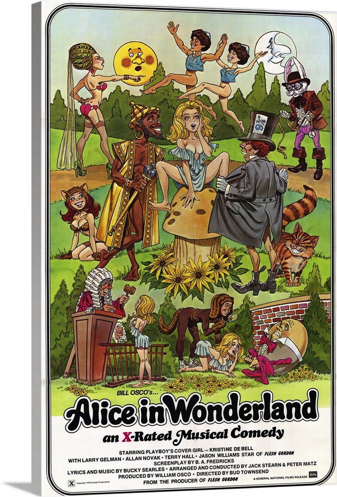 Alice In Wonderland X Rated Wall Art Canvas Prints Framed Prints Wall Peels Great Big Canvas