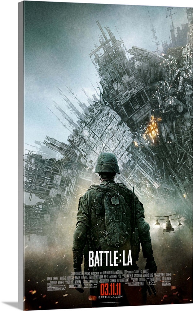 Battle: Los Angeles - Movie Poster Wall Art, Canvas Prints, Framed